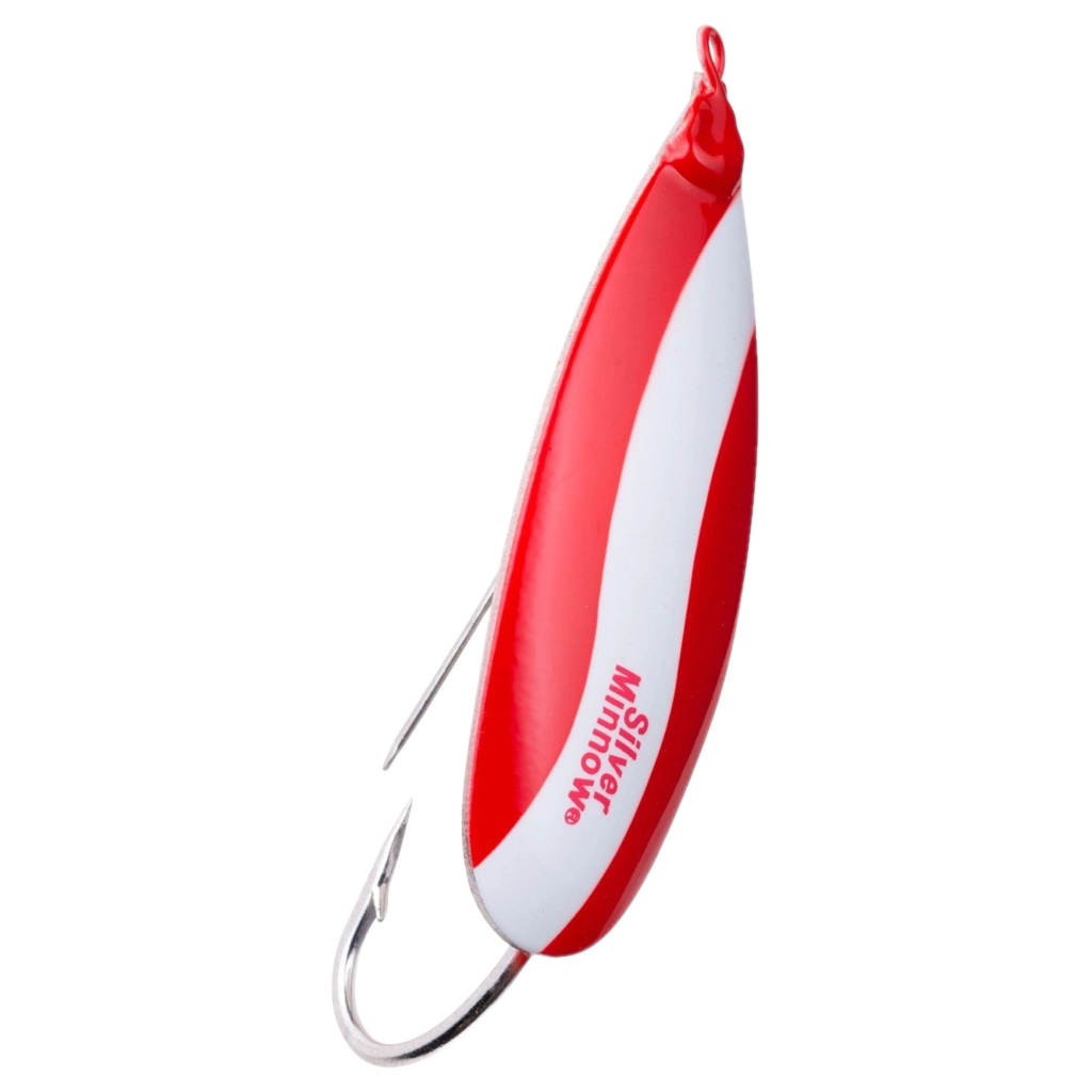SILVER MINNOW 1-1/8OZ RED WHITE
