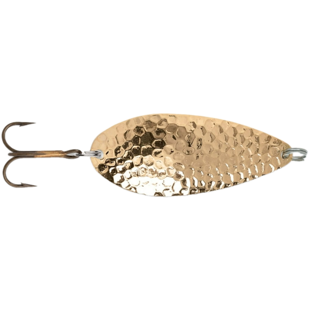 Blue Fox Classic Strobe Tear Drop Spoon Hammered Brass / 5/8 oz Blue Fox Classic Strobe Tear Drop Spoon Hammered Brass / 5/8 oz