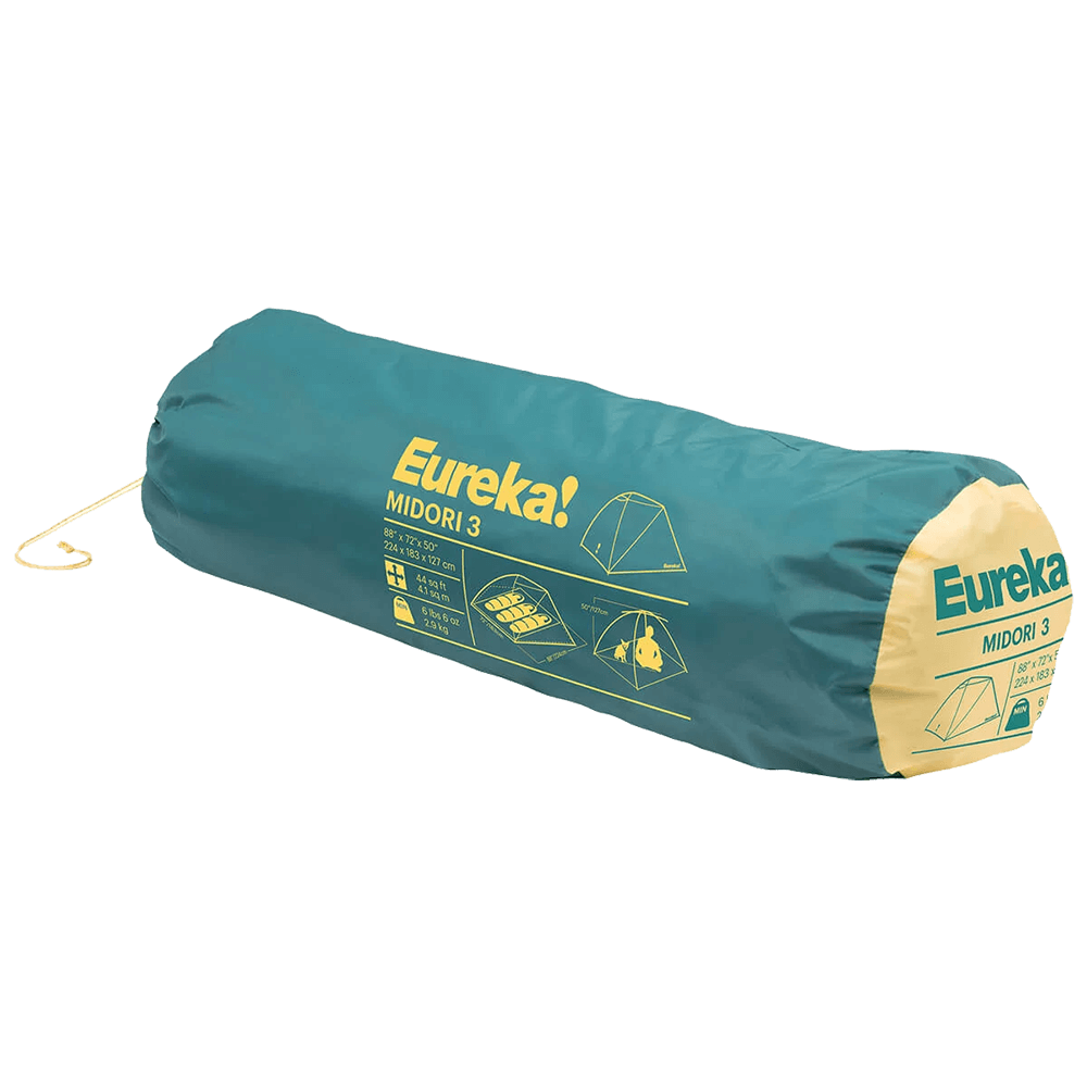 Eureka Midori 3 Person Tent packed in carrying bag