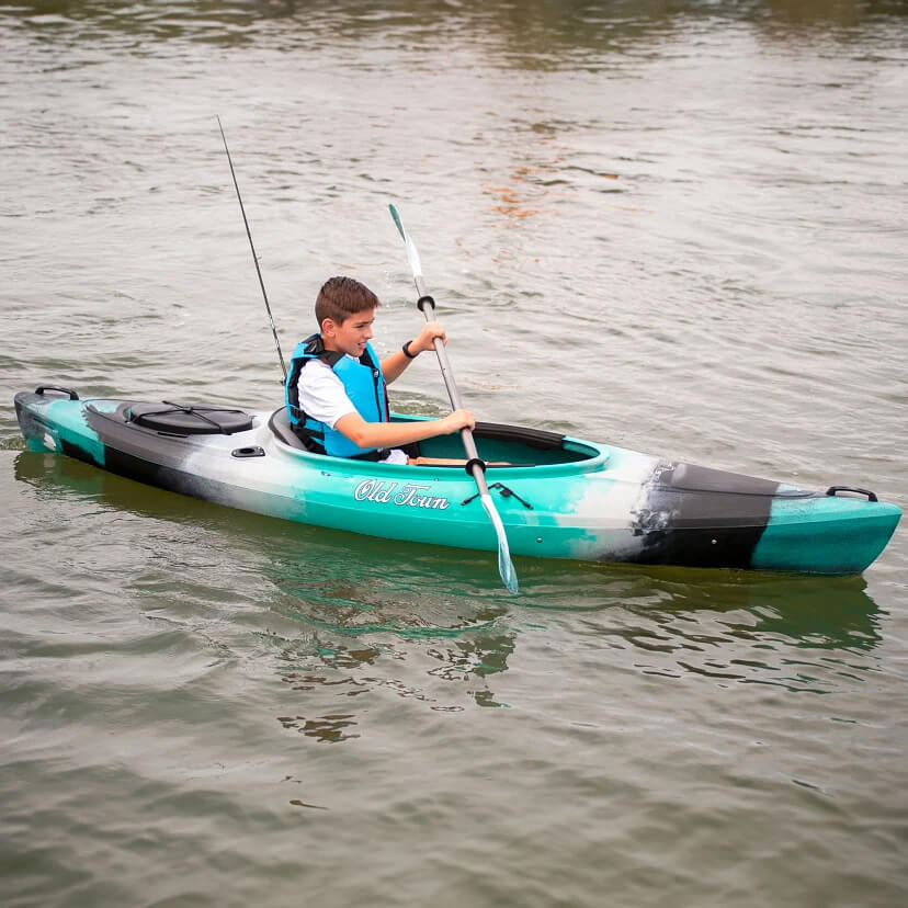 HERON 9XT KAYAK being used on the water