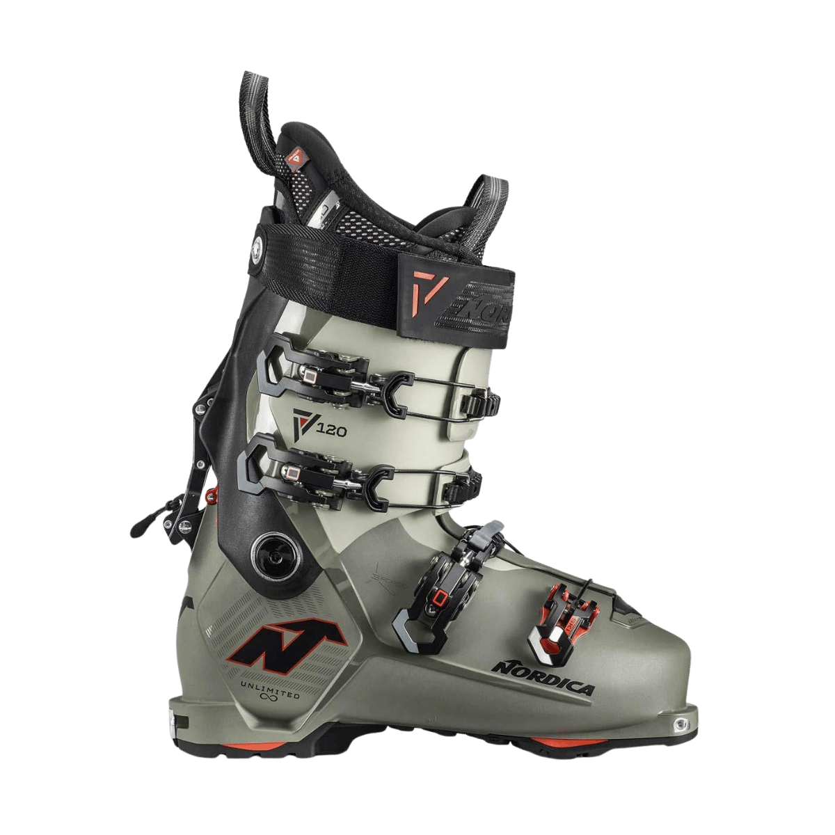 NORDICA UNLIMITED 120 DYN BOOT 23/24 - GREEN/BLACK/RED