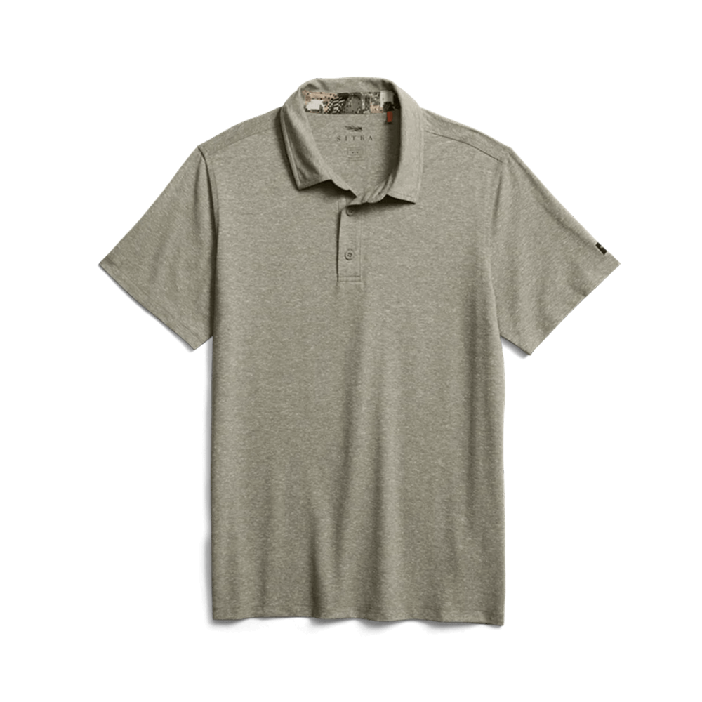 SITKA ESSENTIAL S/S POLO - OAK HEATHER
