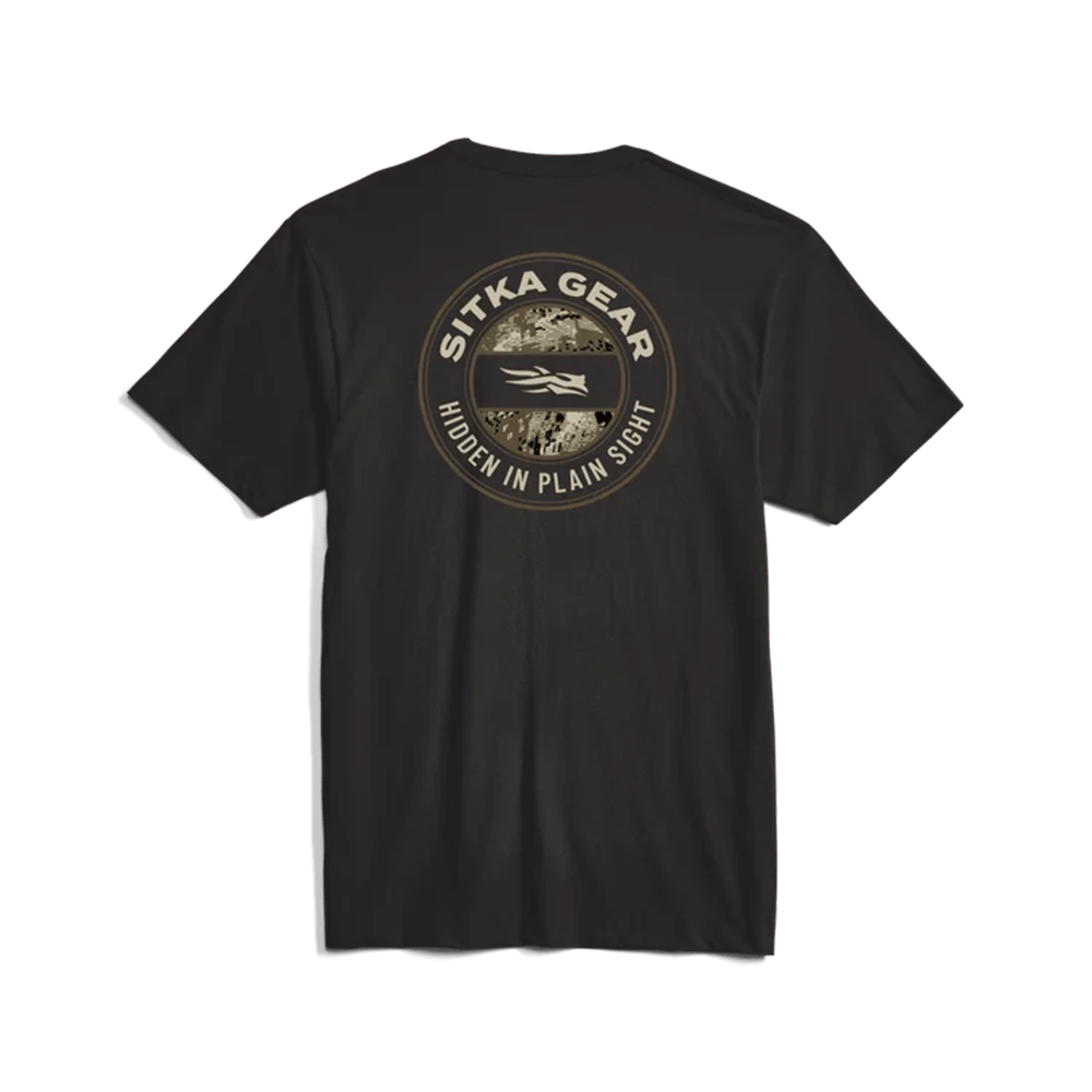 SITKA HIDDEN OPTIFADE TEE - BLACK SUBALPINE