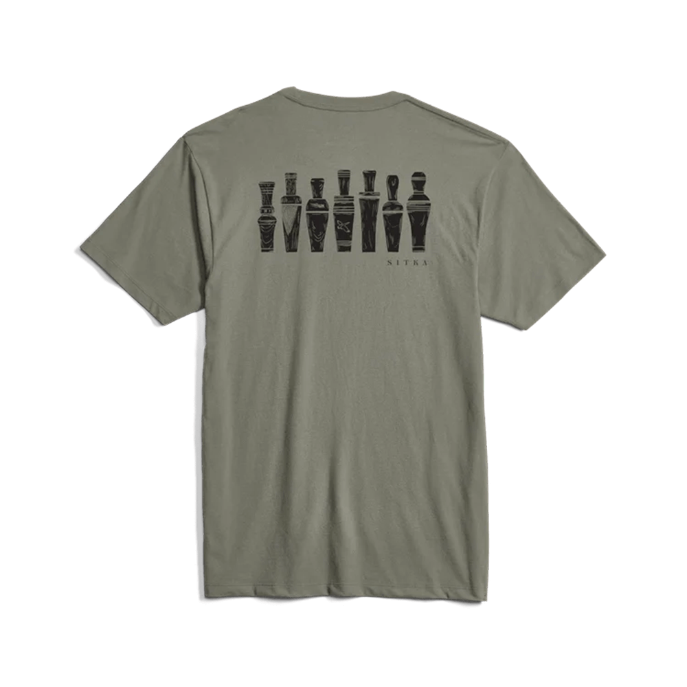 SITKA CALL COLLECTOR POCKET TEE - HEMLOCK GREEN - BACK VIEW