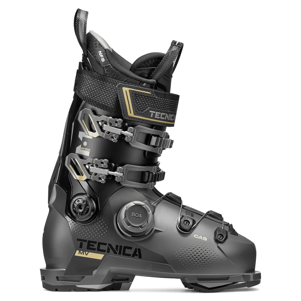 TECNICA MACH BOA MV 100 SKI BOOTS - RACE GREY 25/26
