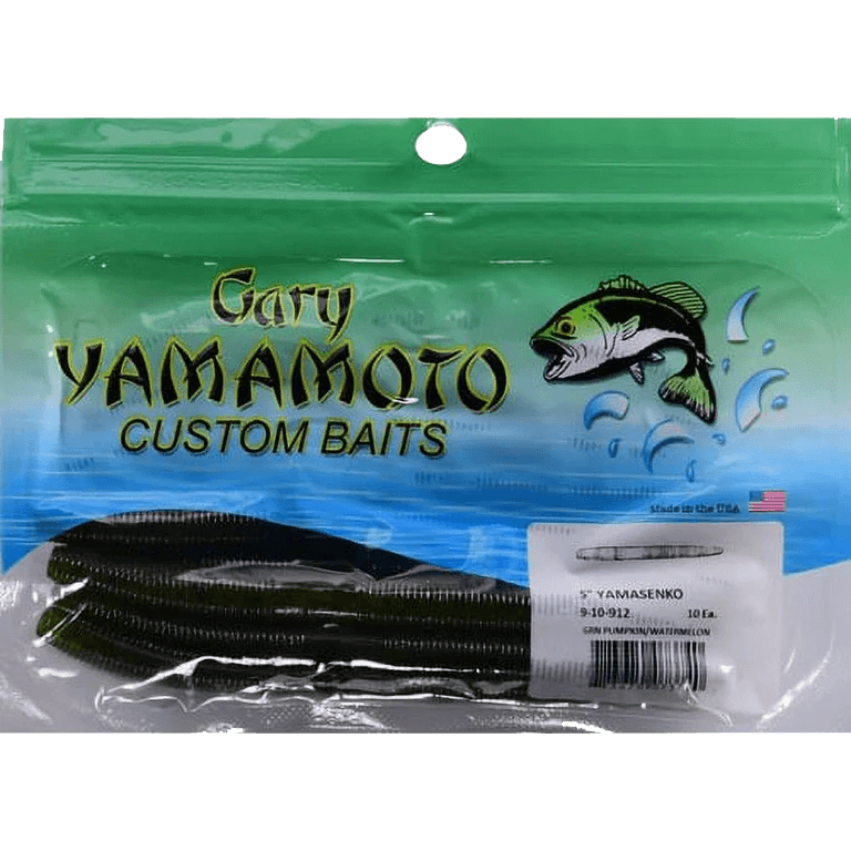 Yamamoto Senko worm 10 Pk Green Pumpkin/Watermelon 5 In