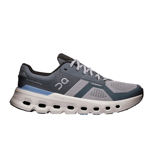 ON RUNNING MEN'S CLOUDRUNNER 2 SHOES - ALLOY/CHAMBRAY SIDE
