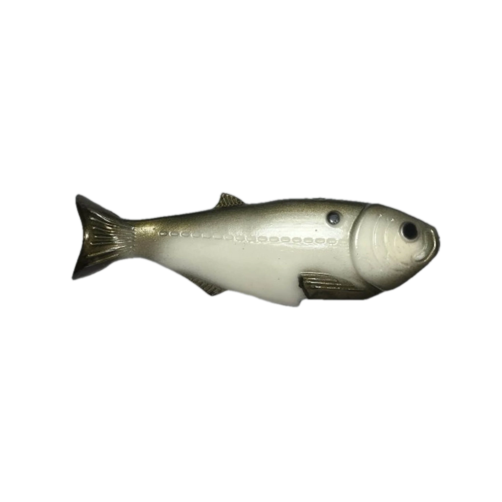 Weedless Shad White smoked back
