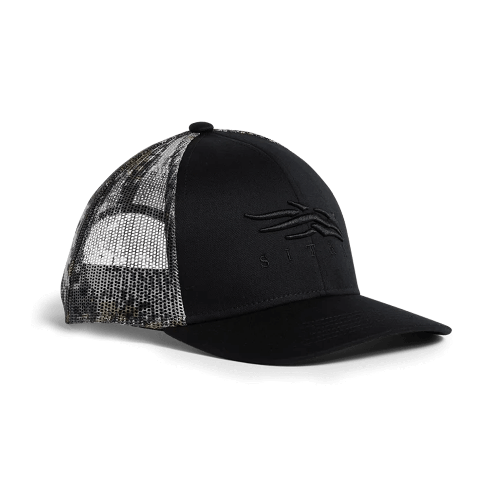SITKA ICON ELEVATED II MID PRO TRUCKER HAT - SITKA BLACK