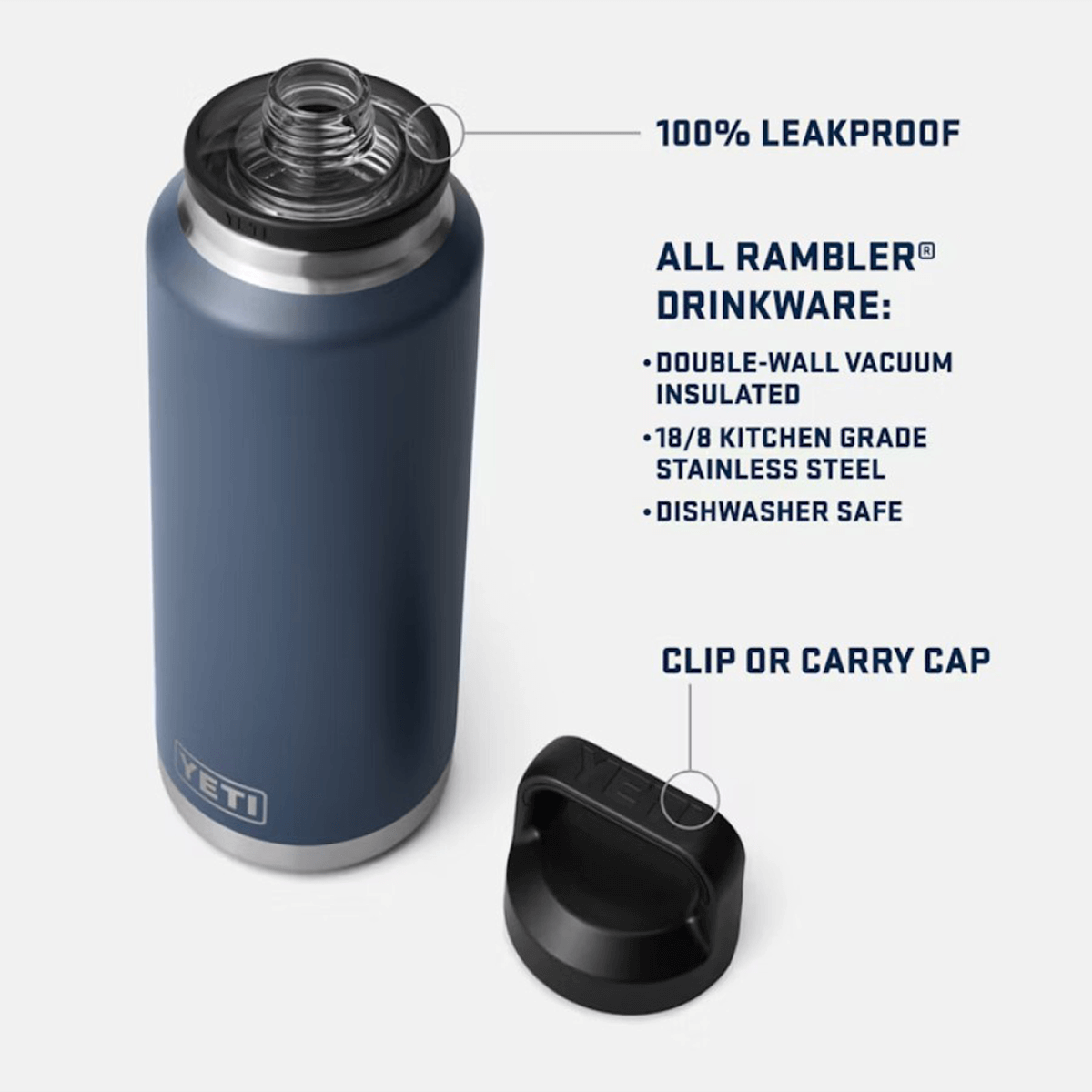 YETI RAMBLER 46 OZ BOTTLE WITH CHUG CAP