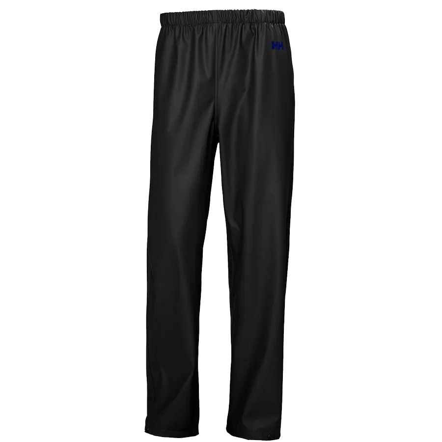 HELLY HANSEN MEN'S MOSS RAIN PANTS - BLACK FRONT