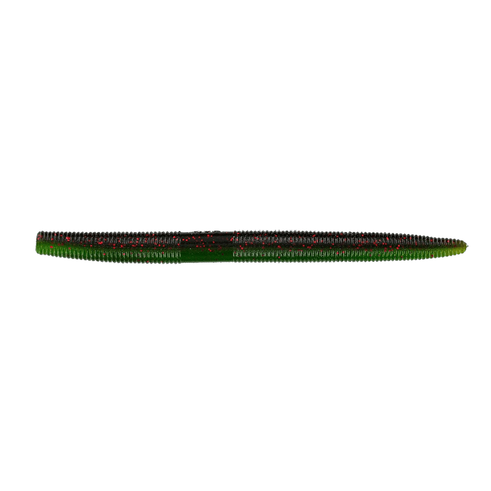 Individual Yamamoto Senko worm Green Pumpkin/Red Flake 5 In