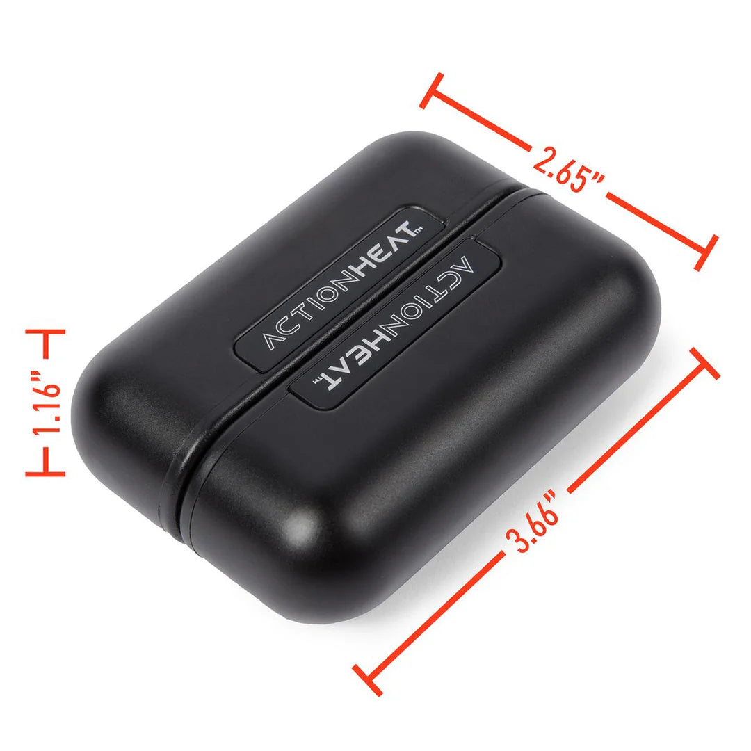 ACTIONHEAT 5V DUAL ELECTRIC HAND WARMER showing dimensions