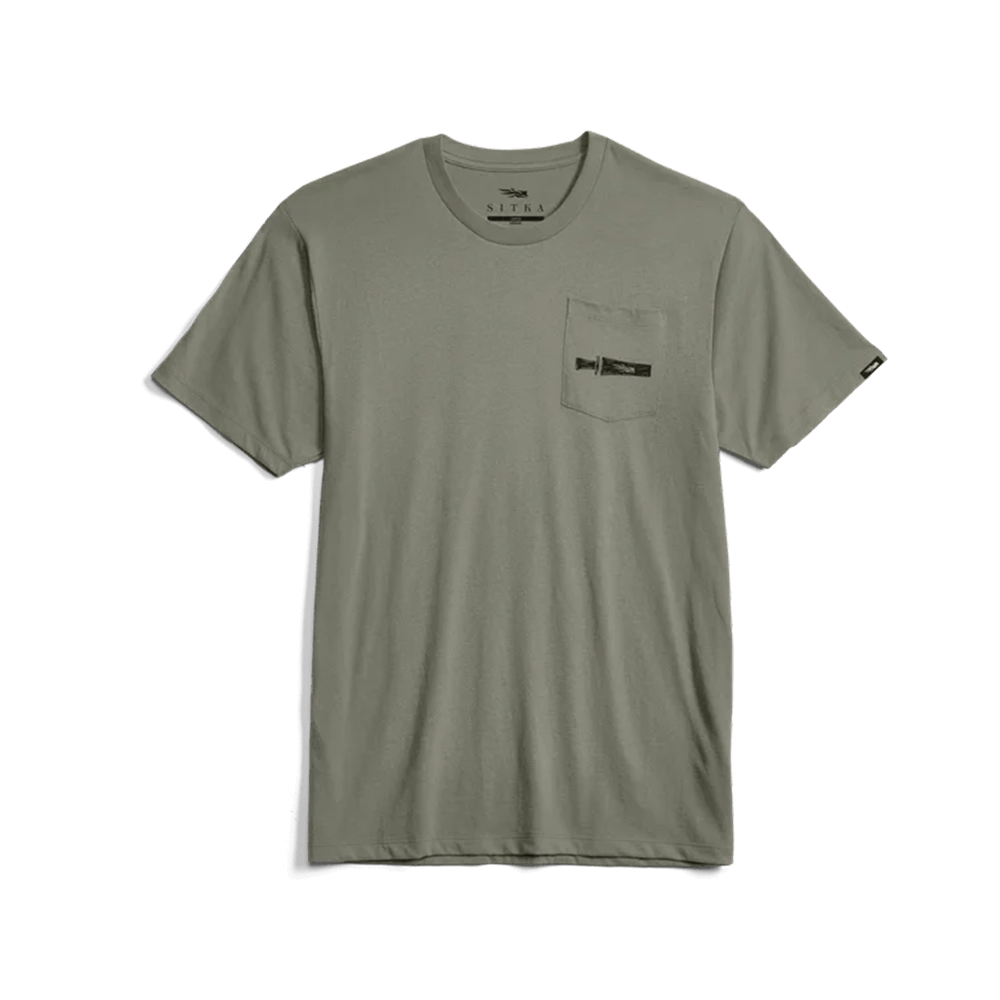 SITKA CALL COLLECTOR POCKET TEE - HEMLOCK GREEN - FRONT VIEW
