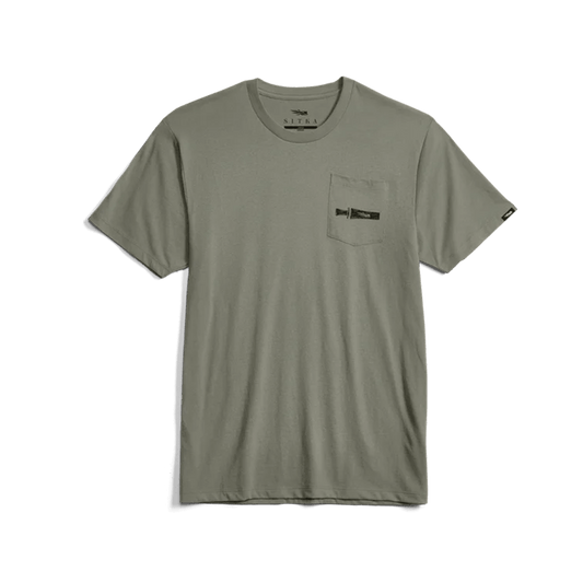 SITKA CALL COLLECTOR POCKET TEE - HEMLOCK GREEN - FRONT VIEW