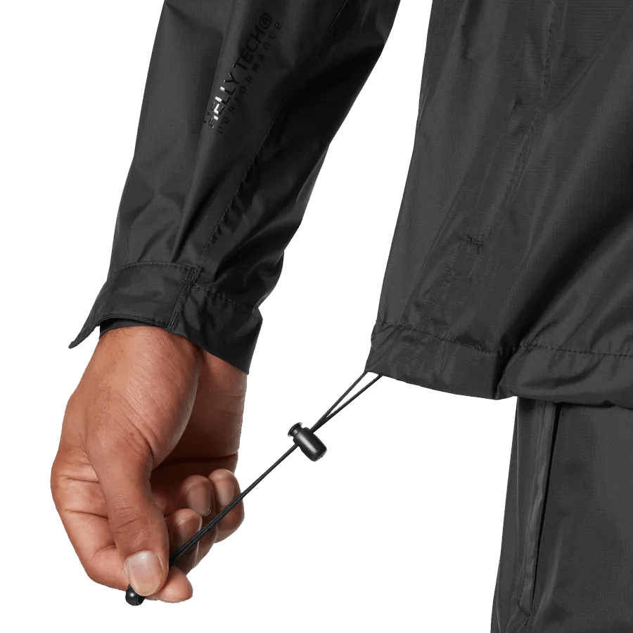 HELLY HANSEN MEN'S LOKE JACKET 2.0 - BLACK DRAWSTRING