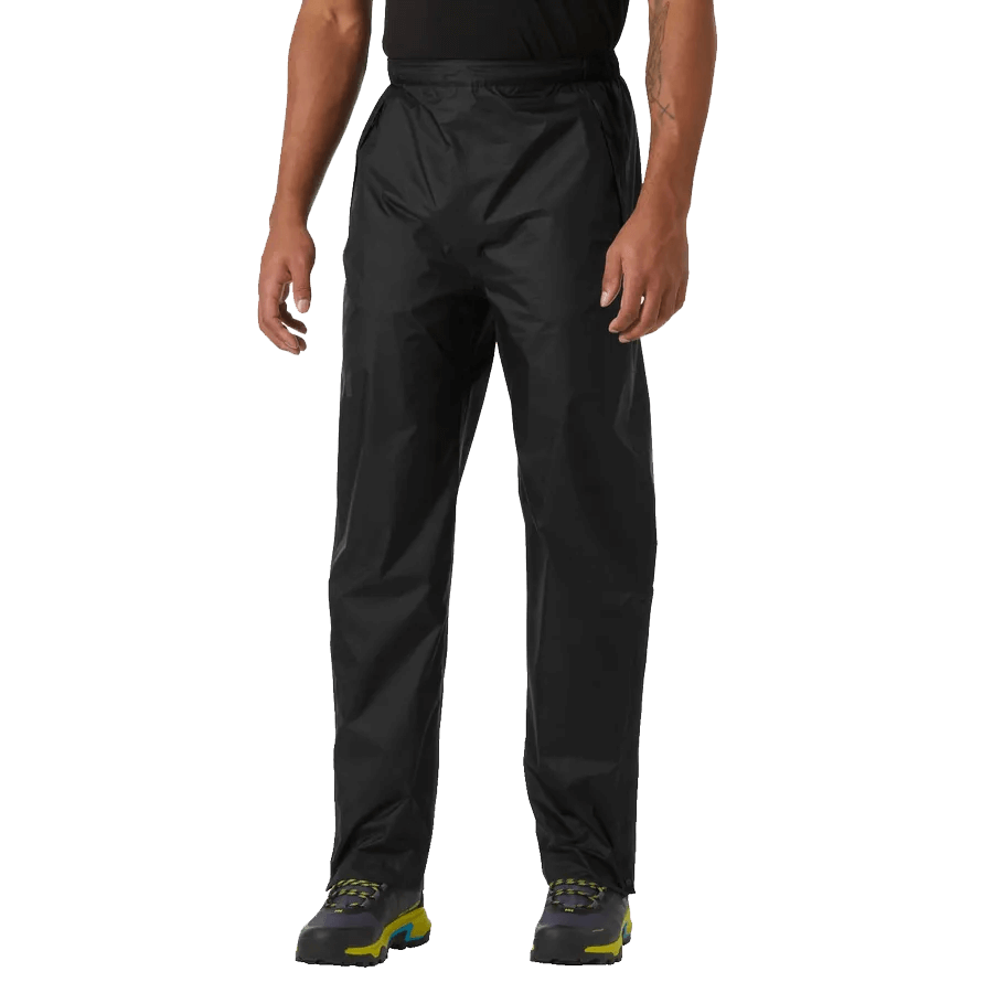 HELLY HANSEN MEN'S LOKE RAIN PANTS 2.0 - BLACK ON BODY
