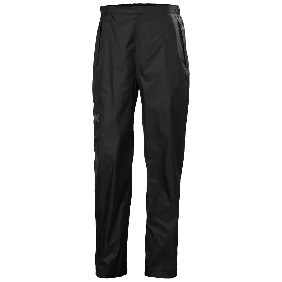 HELLY HANSEN MEN'S LOKE RAIN PANTS 2.0 - BLACK FRONT