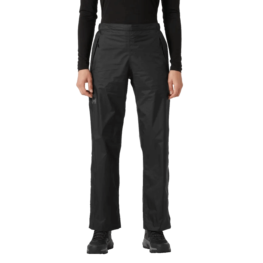 HELLY HANSEN WOMEN'S LOKE RAIN PANTS 2.0 - BLACK ON BODY
