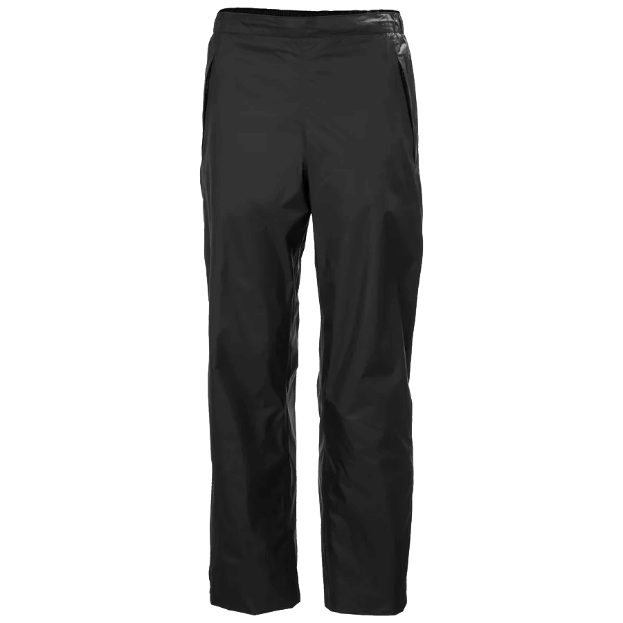 HELLY HANSEN WOMEN'S LOKE RAIN PANTS 2.0 - BLACK FRONT