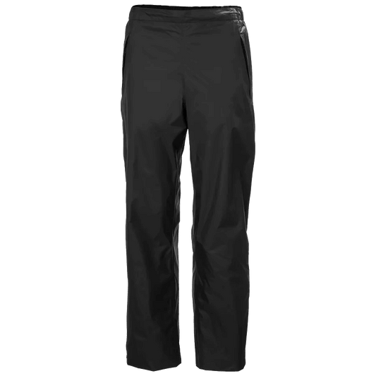 HELLY HANSEN WOMEN'S LOKE RAIN PANTS 2.0 - BLACK FRONT