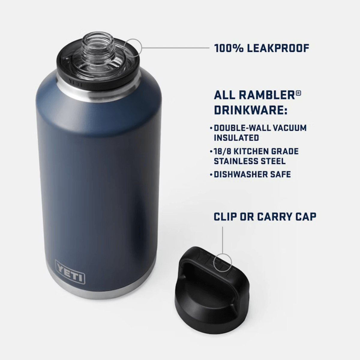 YETI RAMBLER 36 OZ WATER BOTTLE WITH CHUG CAP - Description