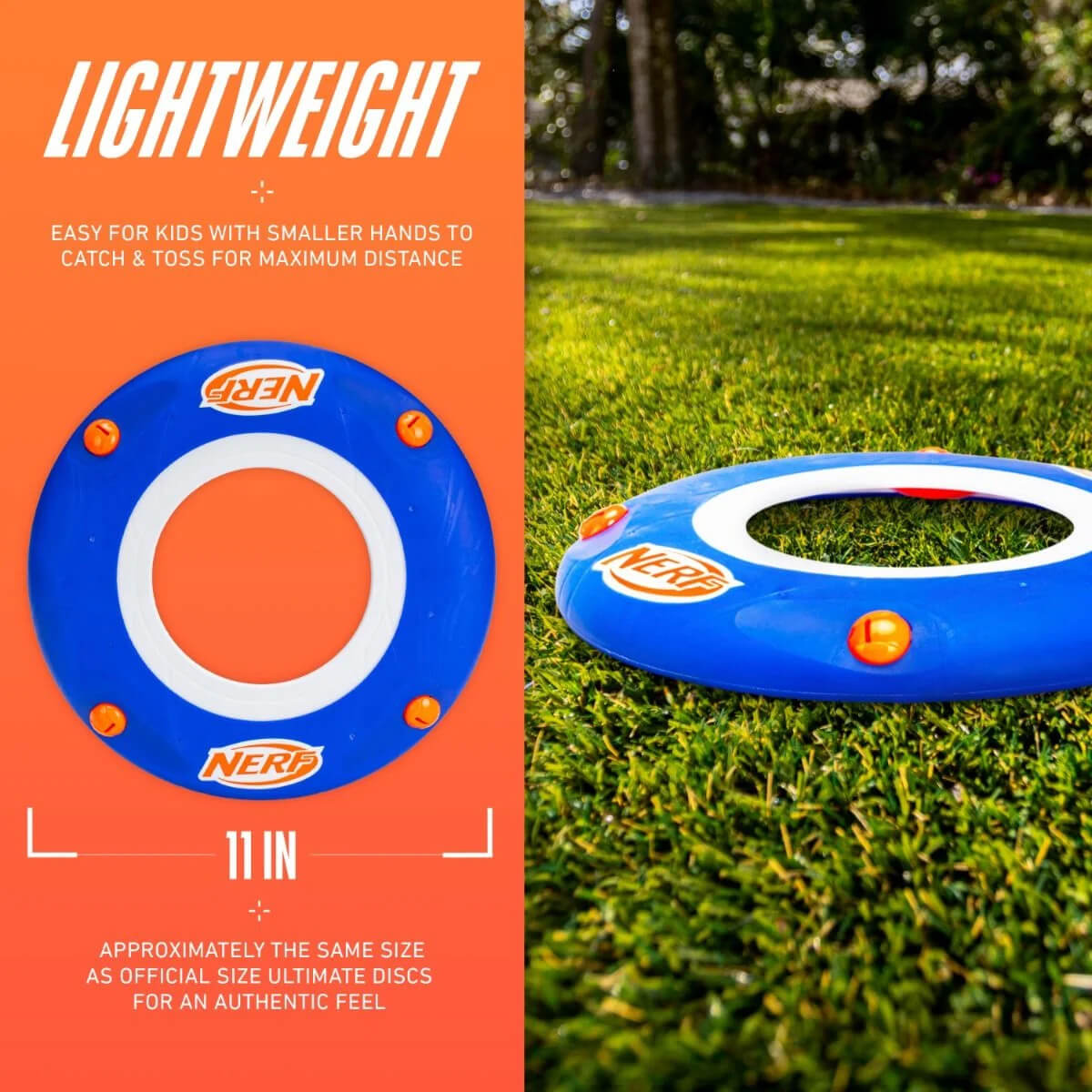 NERF SONIC SLINGER FRIZBEE 11 inches in diameter