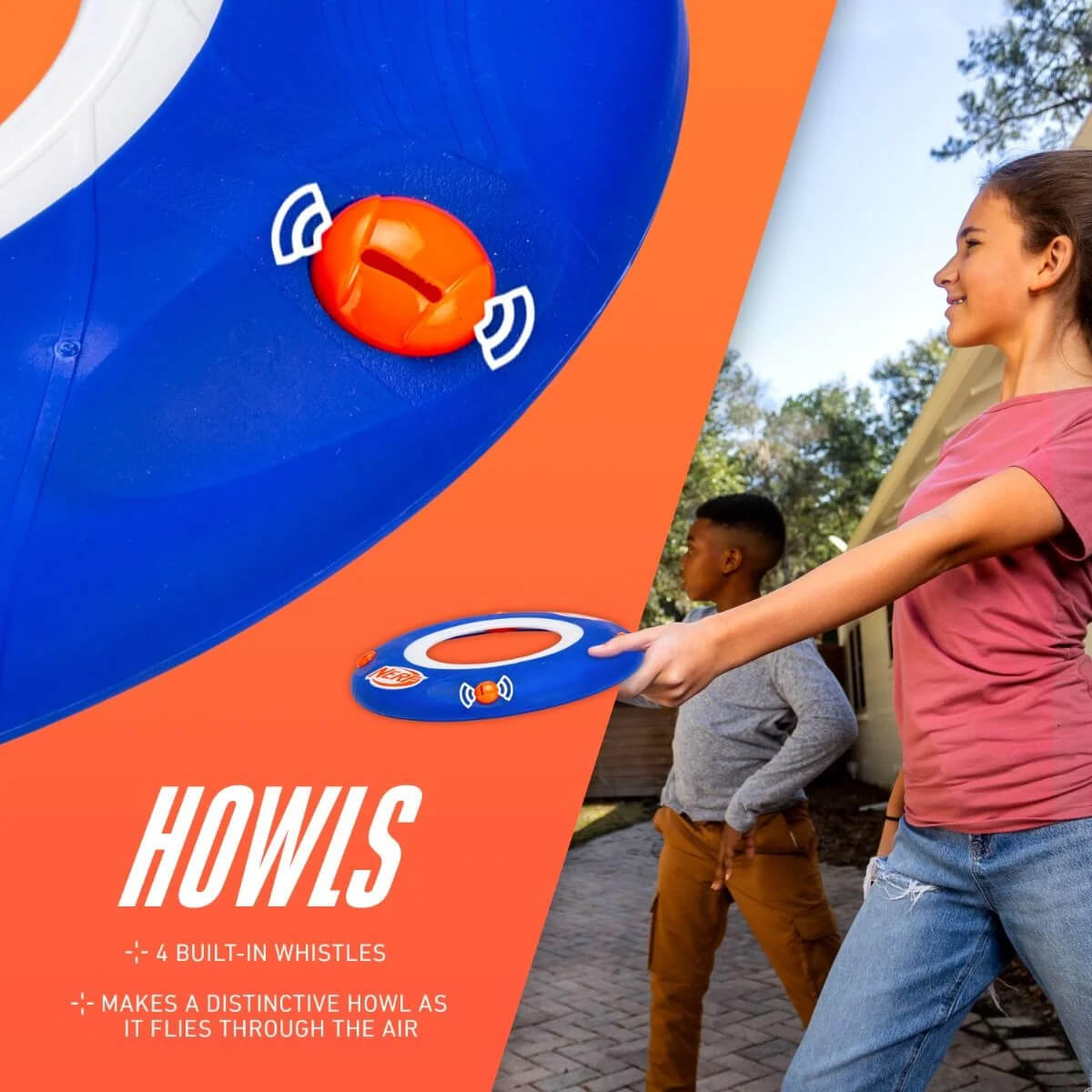 NERF SONIC SLINGER FRIZBEE howls