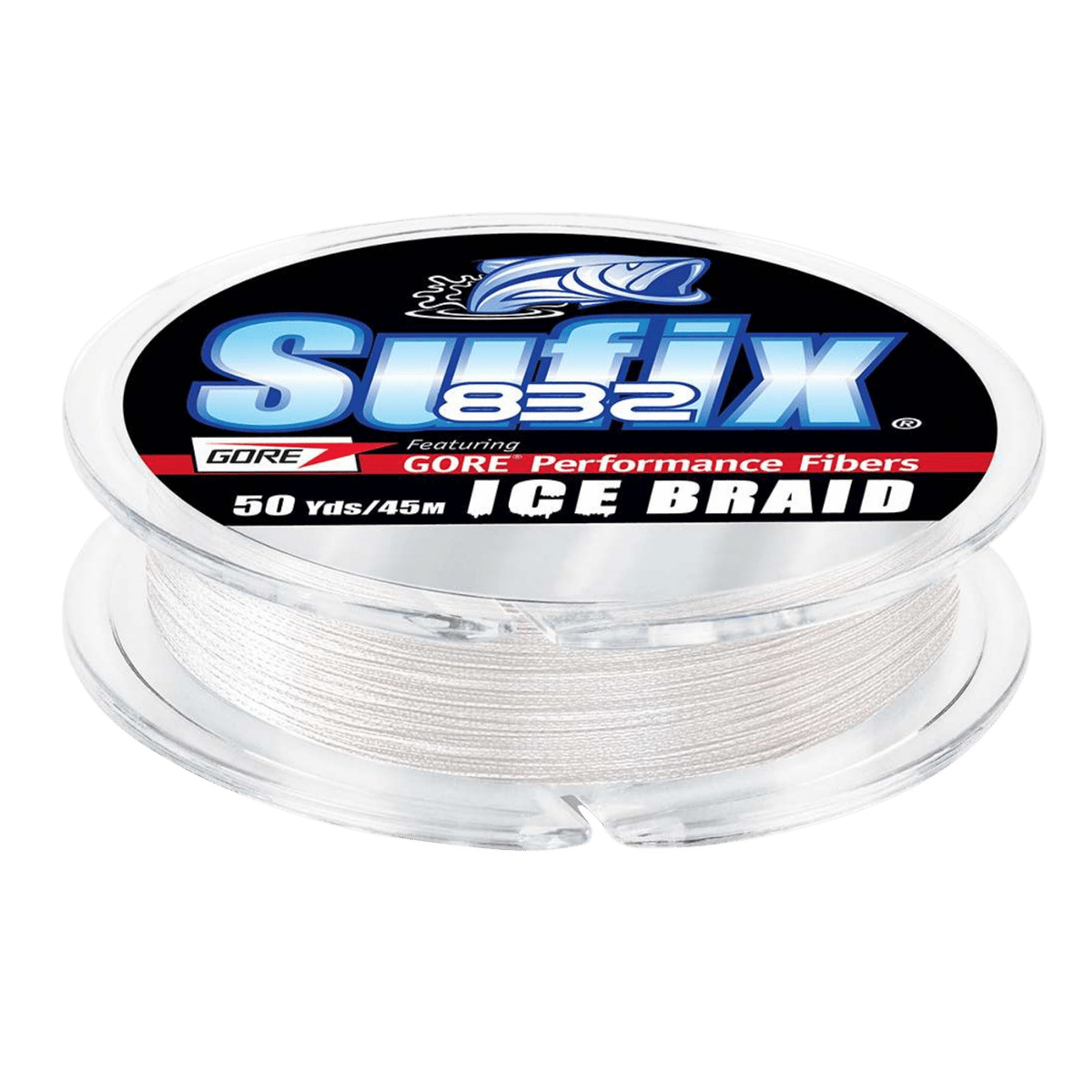 SUFIX 832 ICE BRAIDED FISHING LINE 4LB - 50YD - GHOST