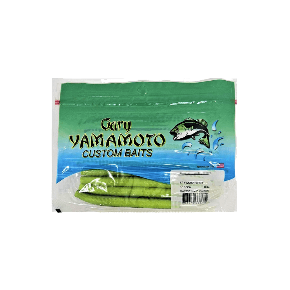Yamamoto Senko worm 10 Pk Watermelon/Lemon 5"