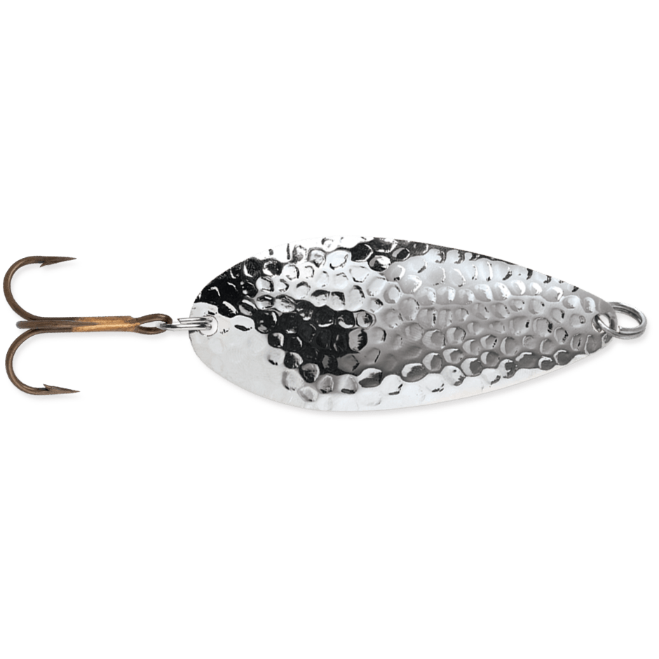 STROBE TEAR DROP SPOON - HAMMERED SILVER - 3/8 oz