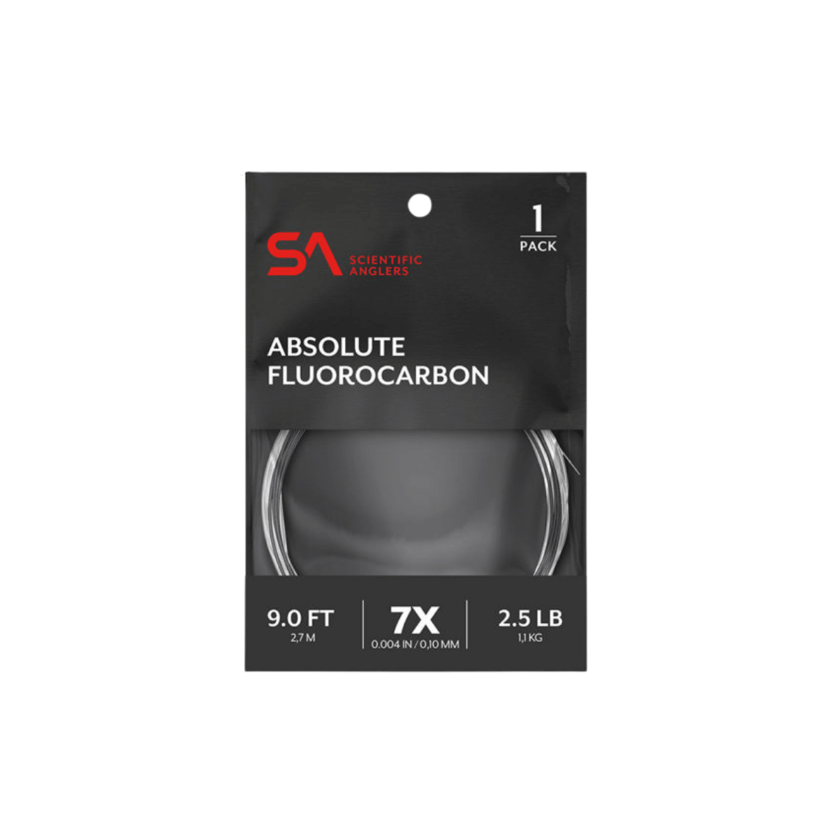 SCIENTIFIC ANGLERS ABSOLUTE FLUOROCARBON 9FT 6X - CLEAR