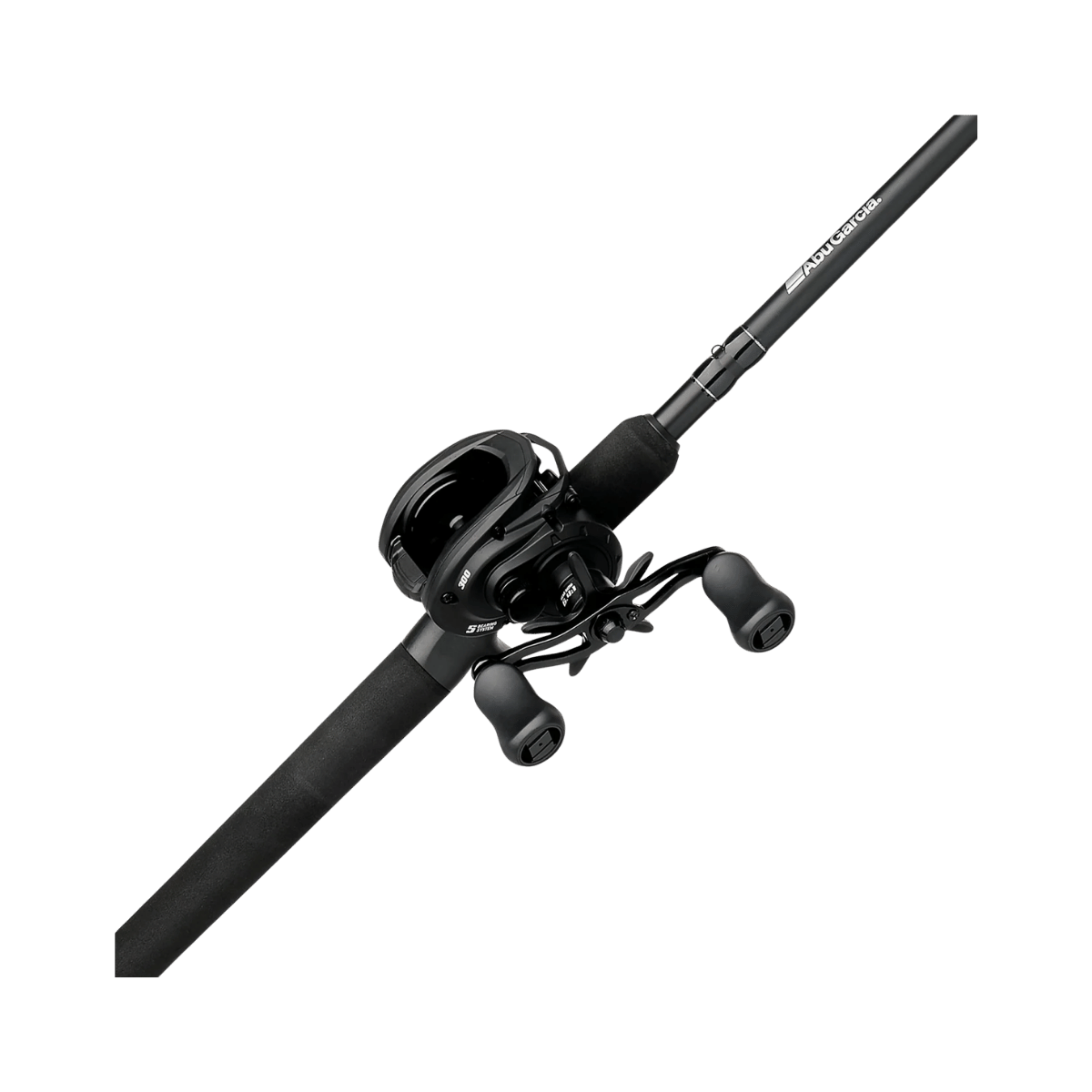 ABU GARCIA MAX PREDATOR BAITCAST COMBO, BLACK COLOR BAITCASTING REEL