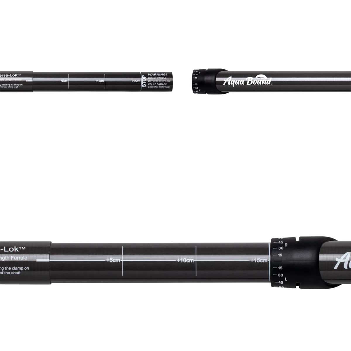 STING RAY HYBRID VERSA-LOK 2PC KAYAK PADDLE showing adjustments
