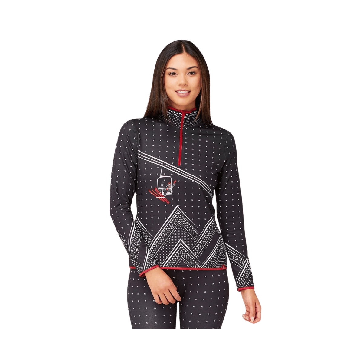 KRIMSON KLOVER WOMEN'S ADRENALINE 1/4 ZIP - BLACK
