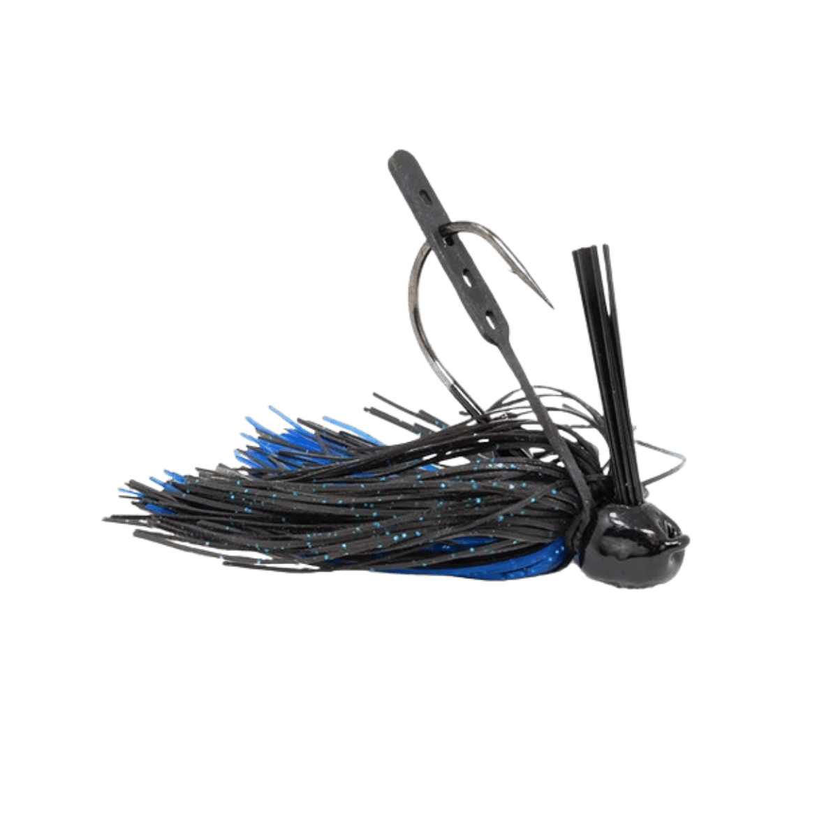 ALL-TERRAIN RATTLE JIG BLACK BLUE IMAGE