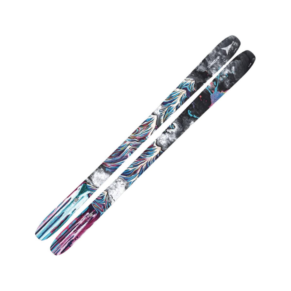 ATOMIC BENT 90 SKI 2004 2005 BLACK MULTICOLOR