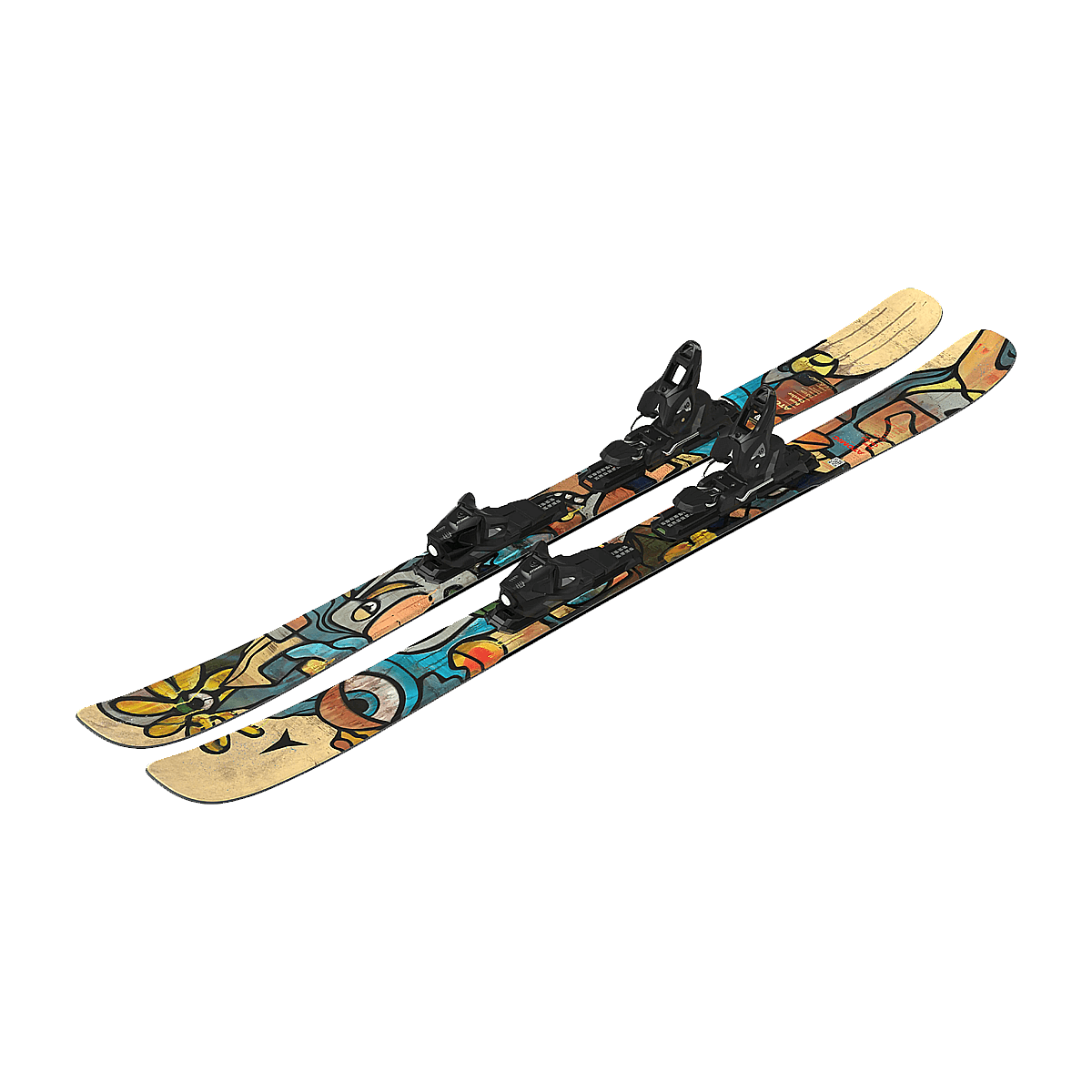 ATOMIC BENT CHETLER MINI JUNIOR SKIS (153-163) + M 10 GW BINDINGS FLAT PROFILE