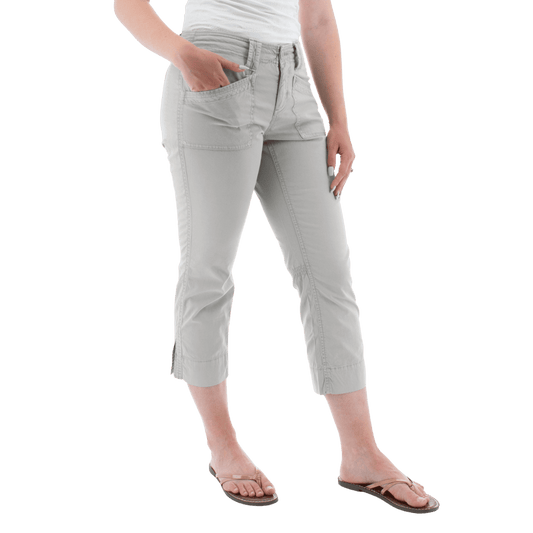 AVENTURA ARDEN ORGANIC COTTON CROP PANTS WOMENS - FOLKSTONE GREY