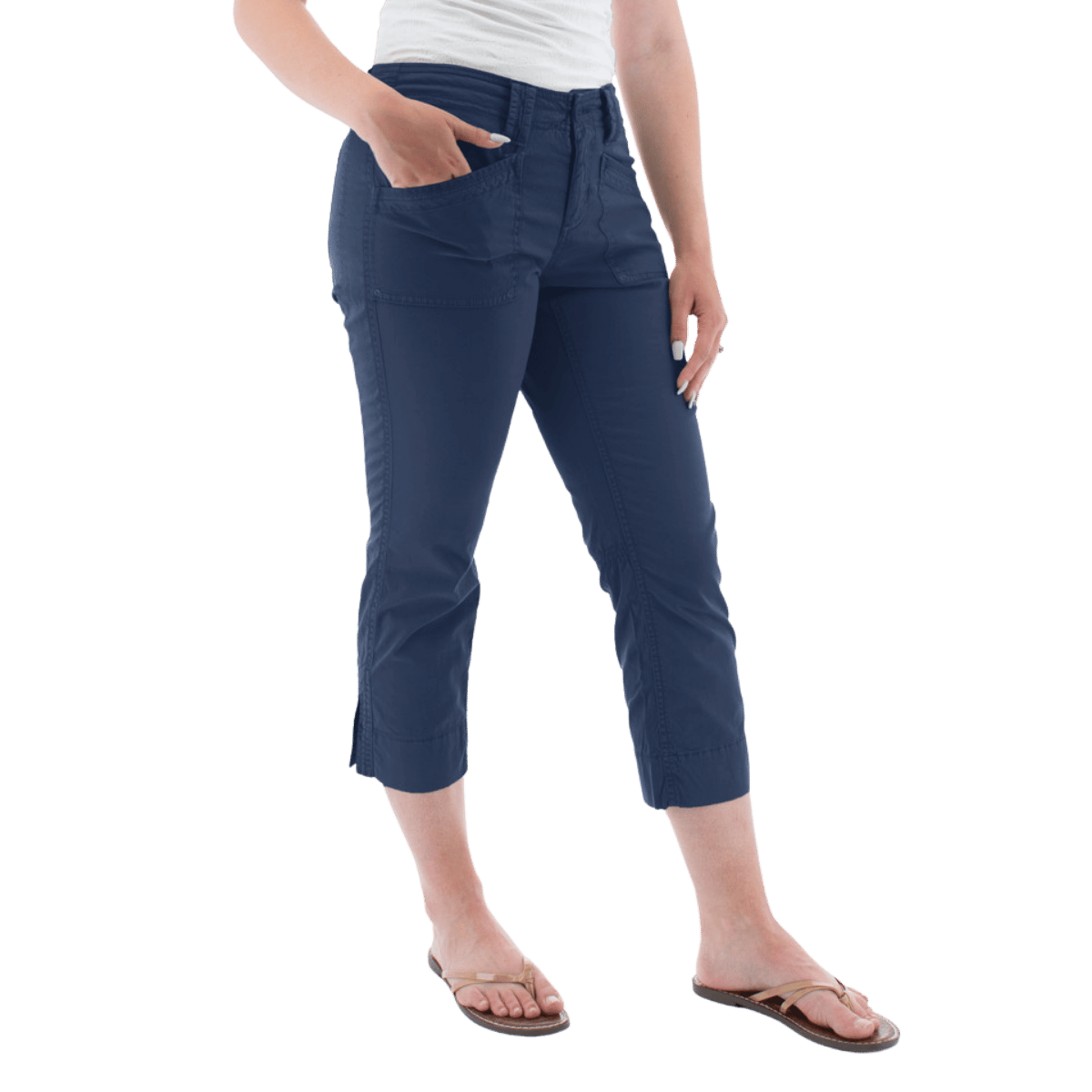 AVENTURA ARDEN ORGANIC COTTON CROP PANTS WOMENS - INSIGNIA BLUE