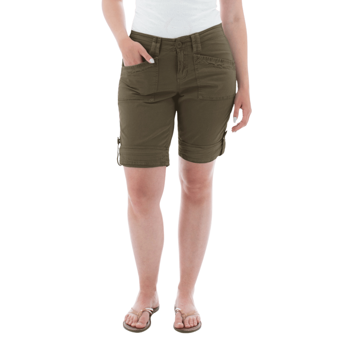 AVENTURA ARDEN ROLL-UP ORGANIC SHORT WOMENS - GRAPE LEAF