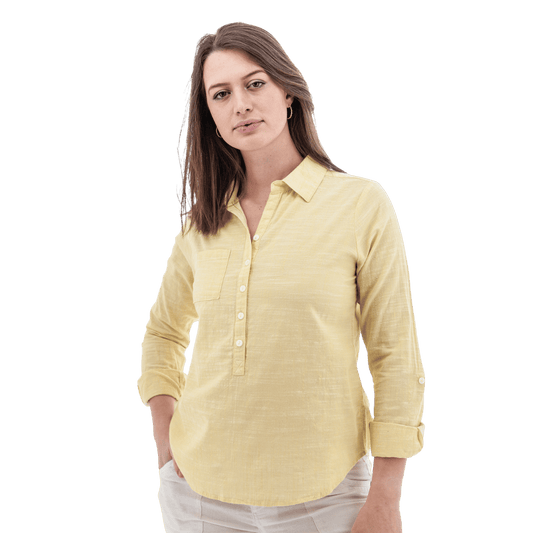 AVENTURA DEVON POPOVER TOP WOMENS - GOLDEN HAZE
