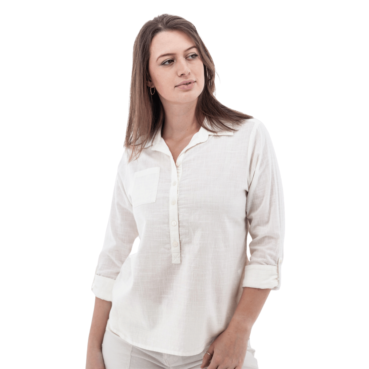 AVENTURA DEVON POPOVER TOP WOMENS - WHITE