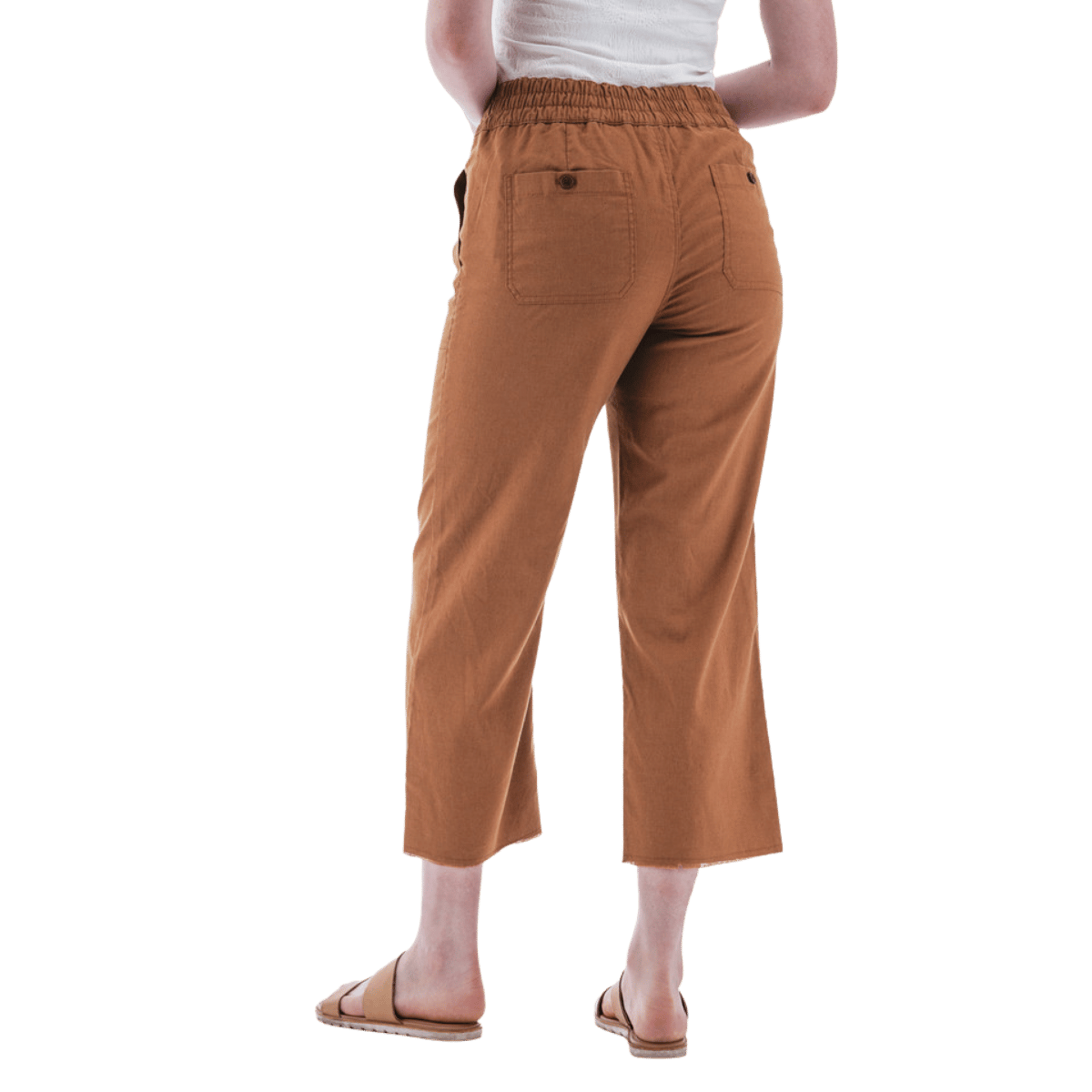 AVENTURA TEMPLE PULL-ON CROP PANTS WOMENS - TORTOISE SHELL_BACK ANGLE