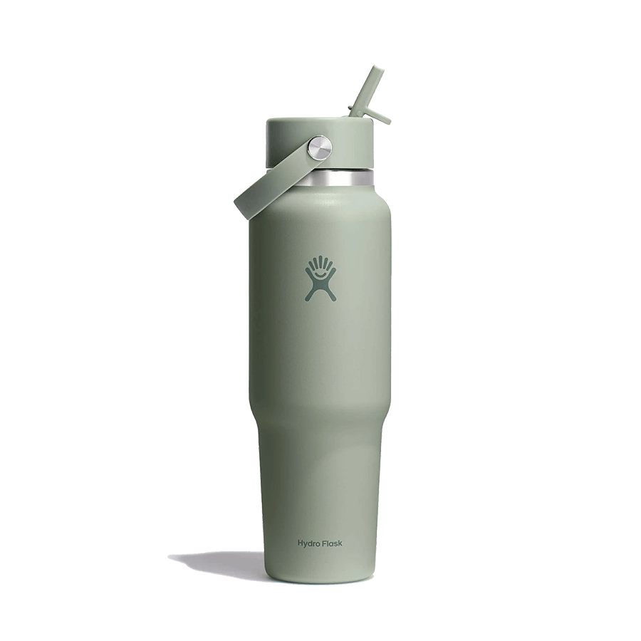 HYDRO FLASK WIDE MOUTH TRAVEL BOTTLE WITH FLEX STRAW 40OZ