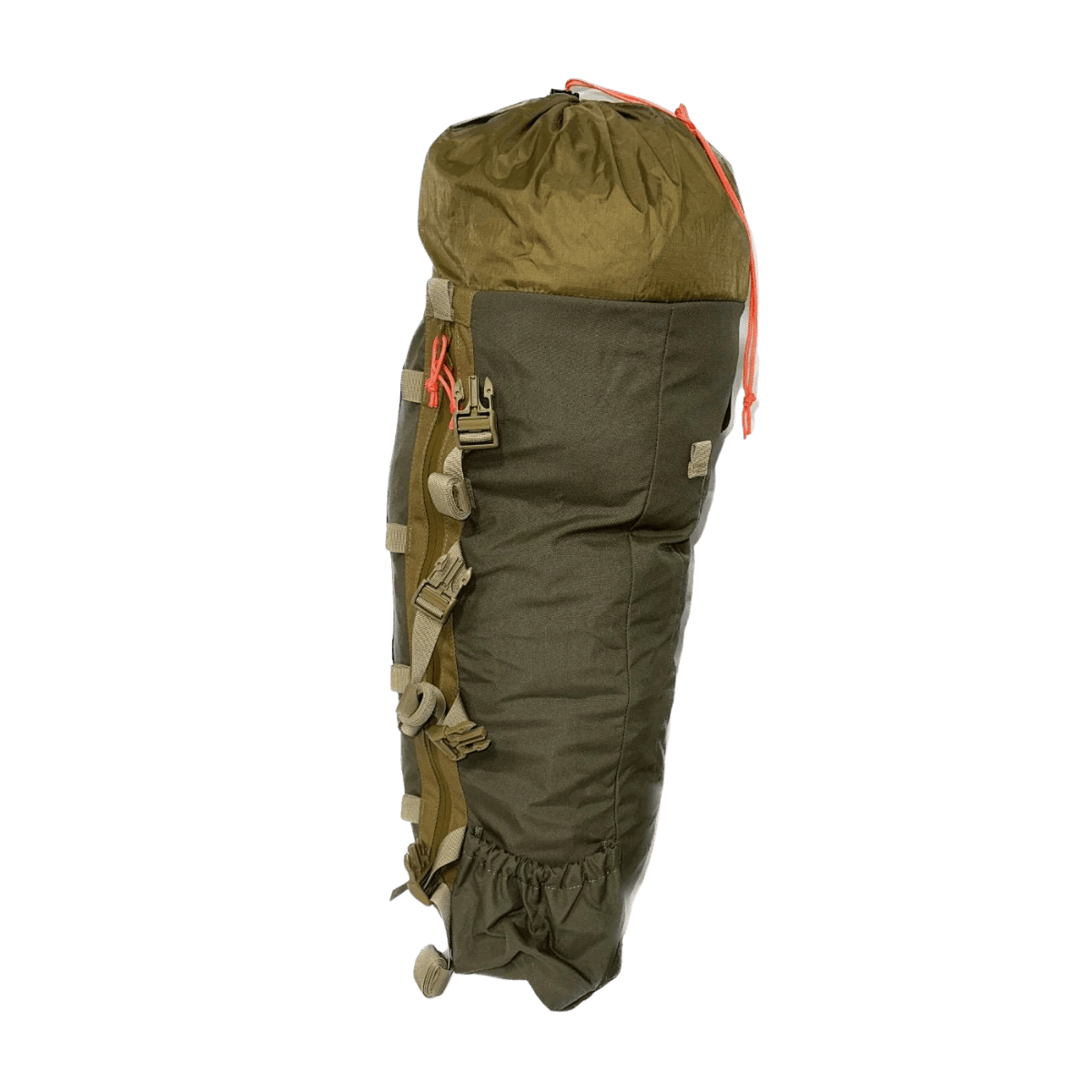 ALASKA GUIDE CREATIONS KOBUK 28 WITH KOBUK FRAME - RANGER GREEN - SIDE VIEW