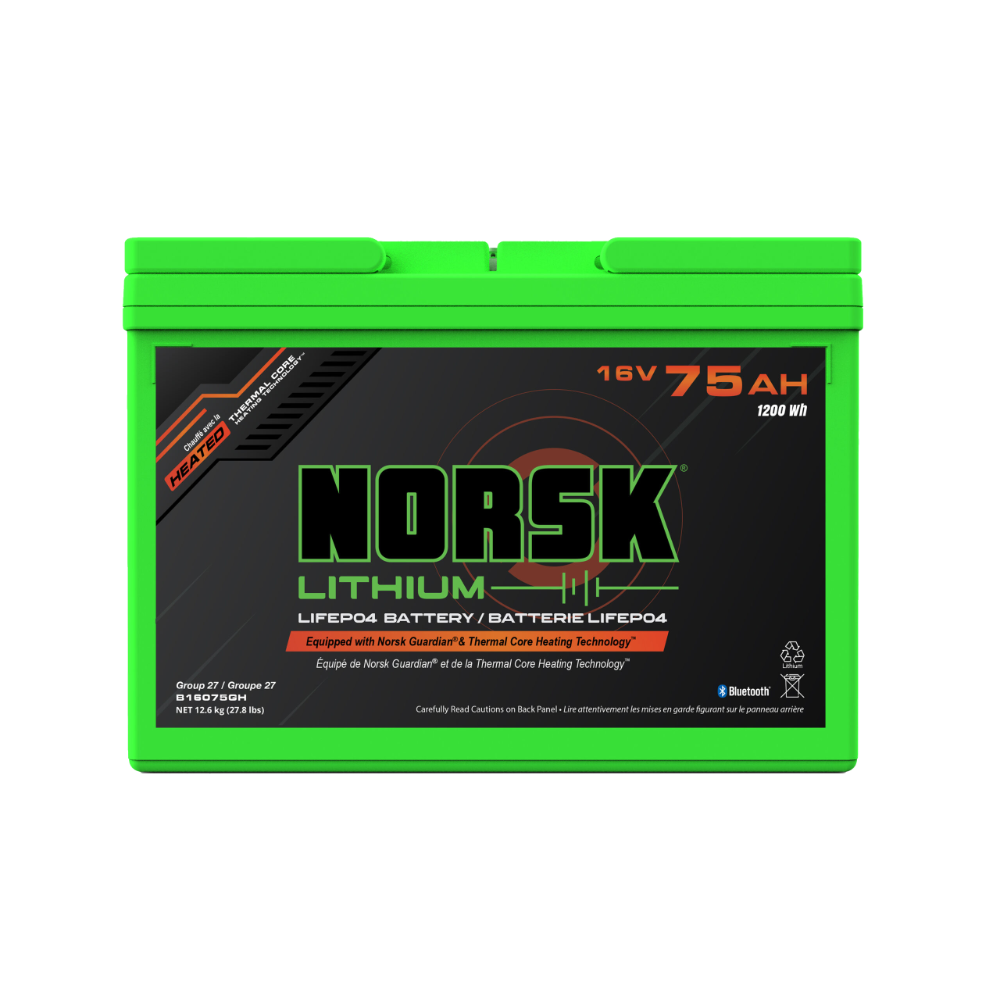 16V 75AH LITHIUM DEEP CYCLE BATTERY