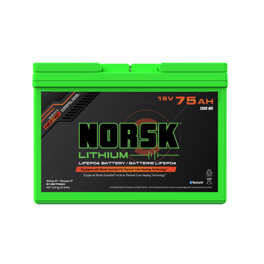 16V 75AH LITHIUM DEEP CYCLE BATTERY