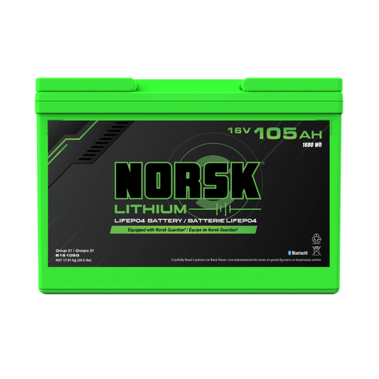 16V 105AH LITHIUM DEEP CYCLE BATTERY