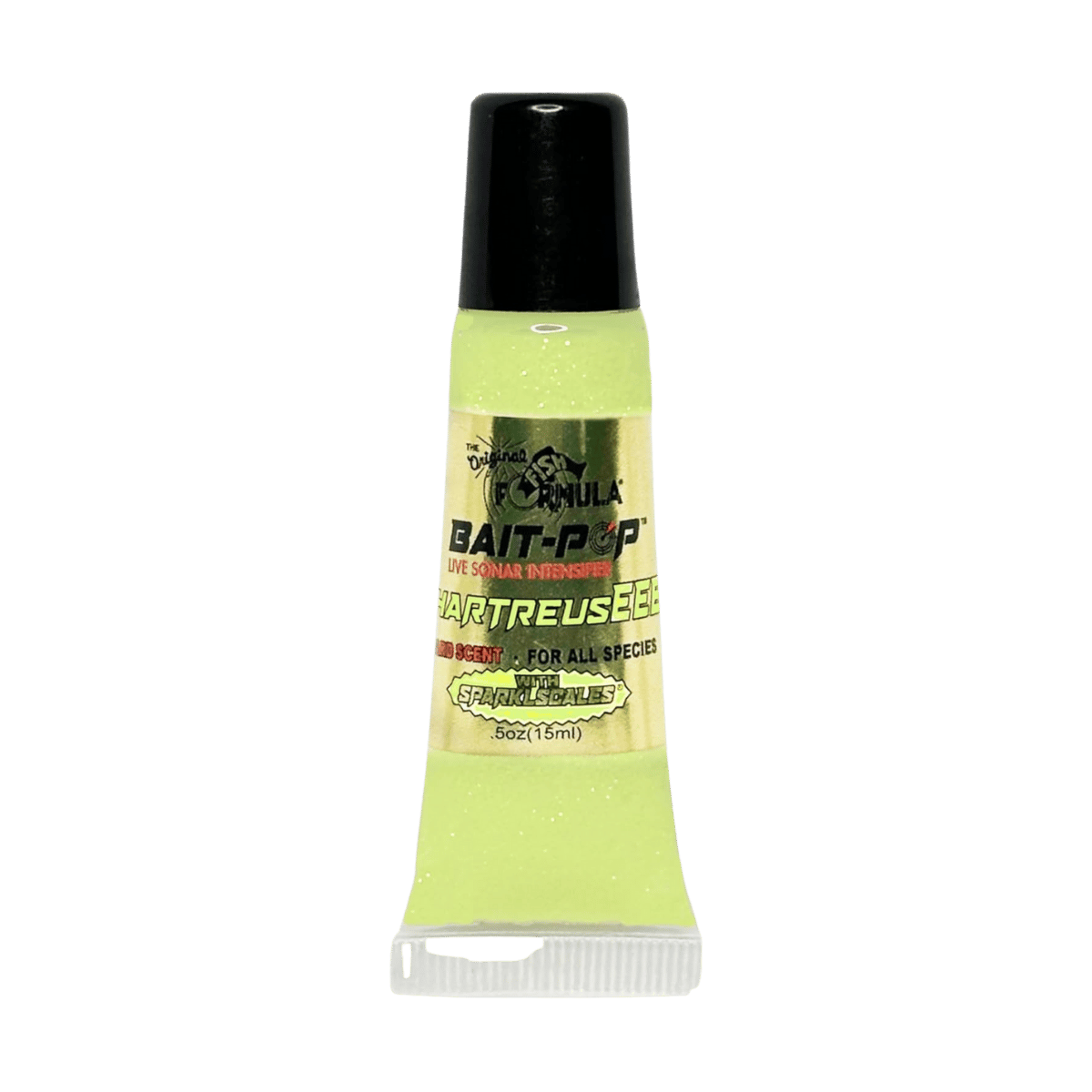 BAIT-POP LIVE SONAR INTENSIFIER SCENTED -CHARTREUSEEE FRONT PACKAGING